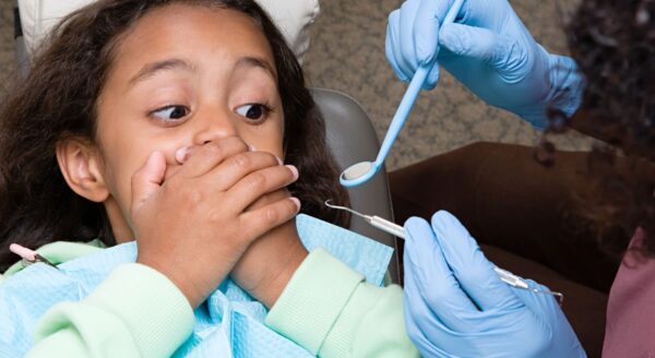 Kids can be scared at the dentist